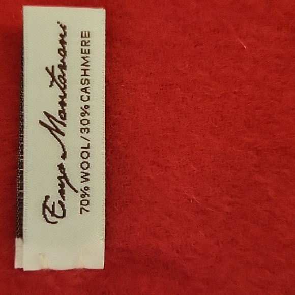 Enzo Mantovani Cashmere/Wool Blend Fringed Scarf - Picture 3 of 4